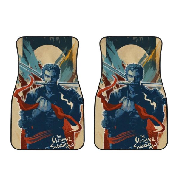 zoro ultimate swordsman car floor mats one piece anime txzlh