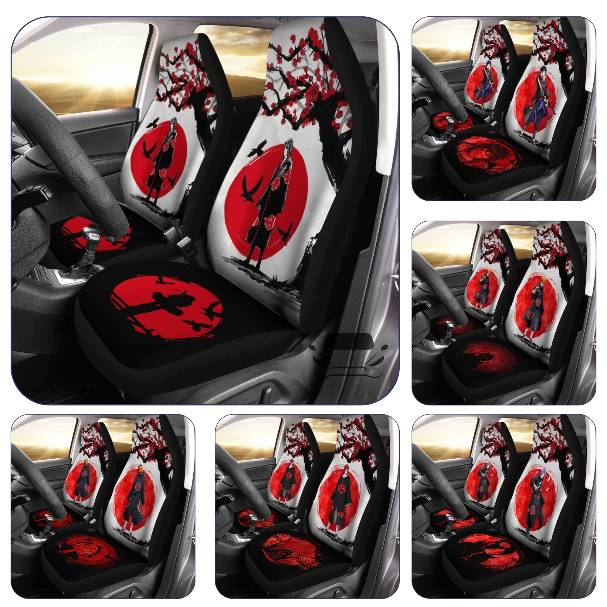Akatsuki Car Seat Covers – Embrace the Power of the Shadows in Your Vehicle