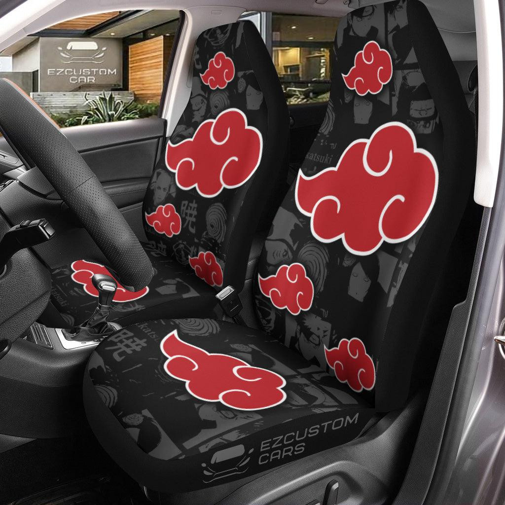 Akatsuki Cloud Car Seat Covers Naruto Anime Car Decor