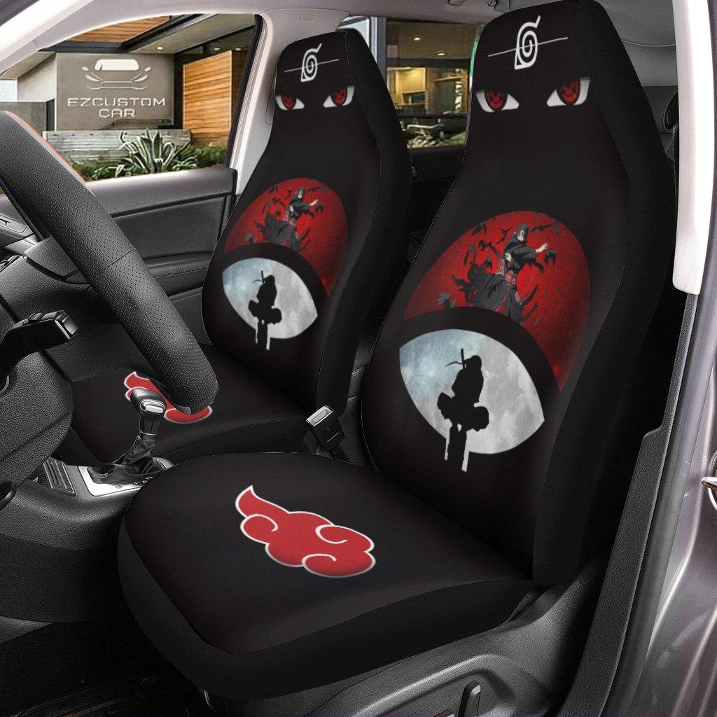 Itachi Akatsuki Car Seat Covers Custom Naruto Anime White Anime Car Decor