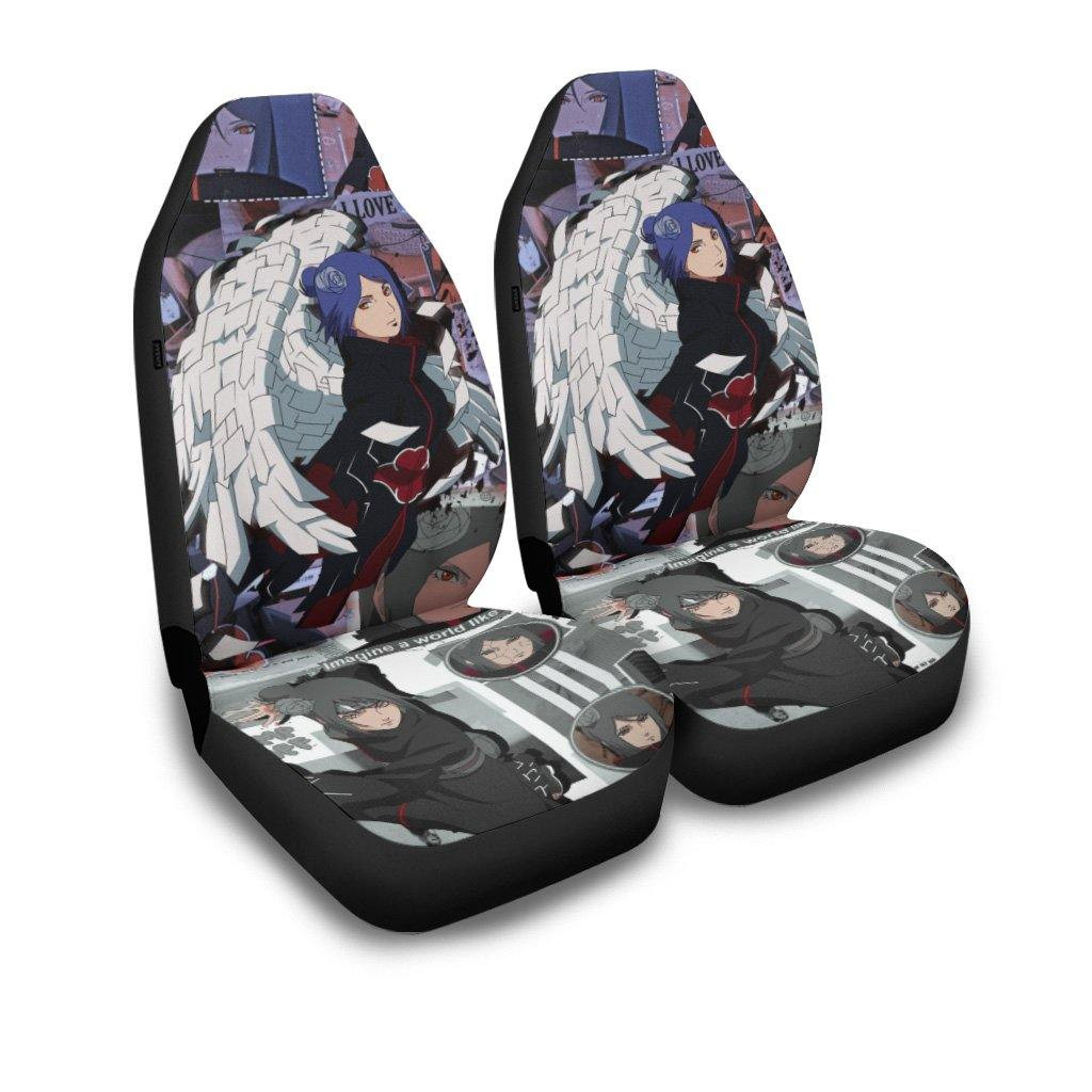 Akatsuki Konan Car Seat Covers Naruto Anime Car Decor
