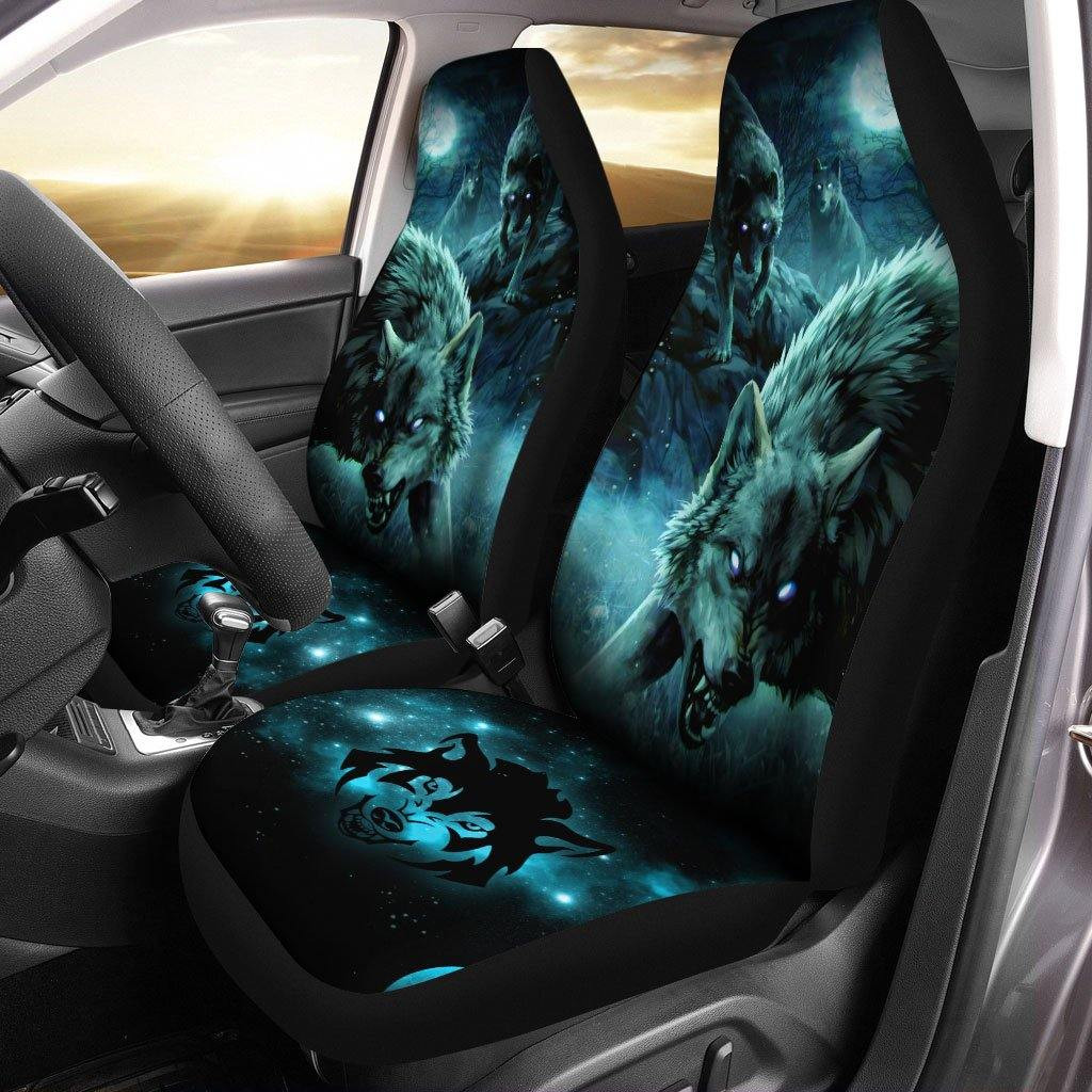Angry Wolves Car Seat Covers