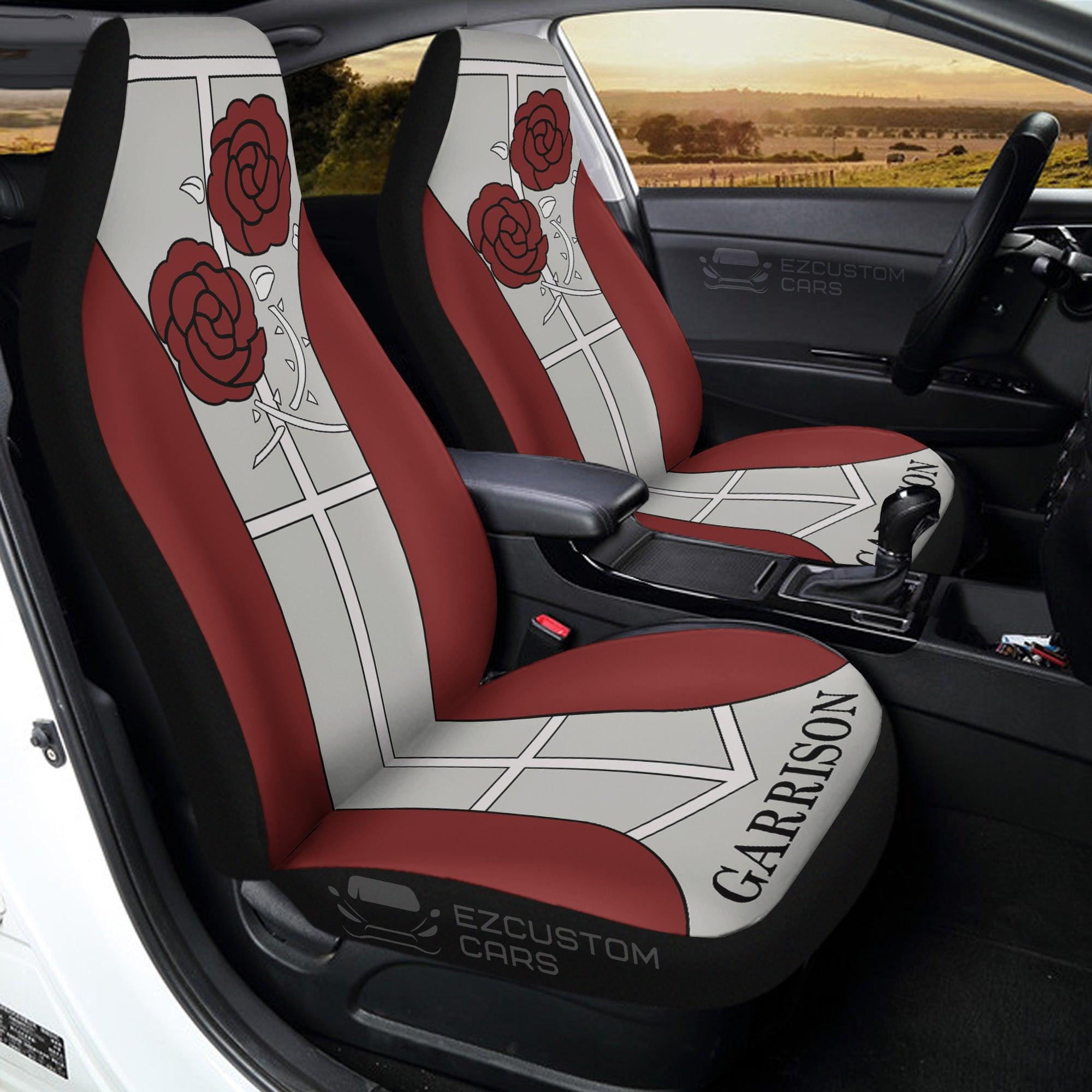 Garrison Regiment Attack On Titan Seat Belt Covers Custom Anime Car Accessories