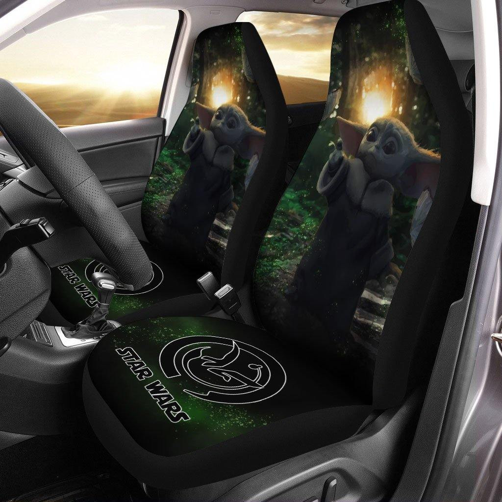 Baby Yoda & Mandalorian Car Auto Sun Shade Star Wars Windshield