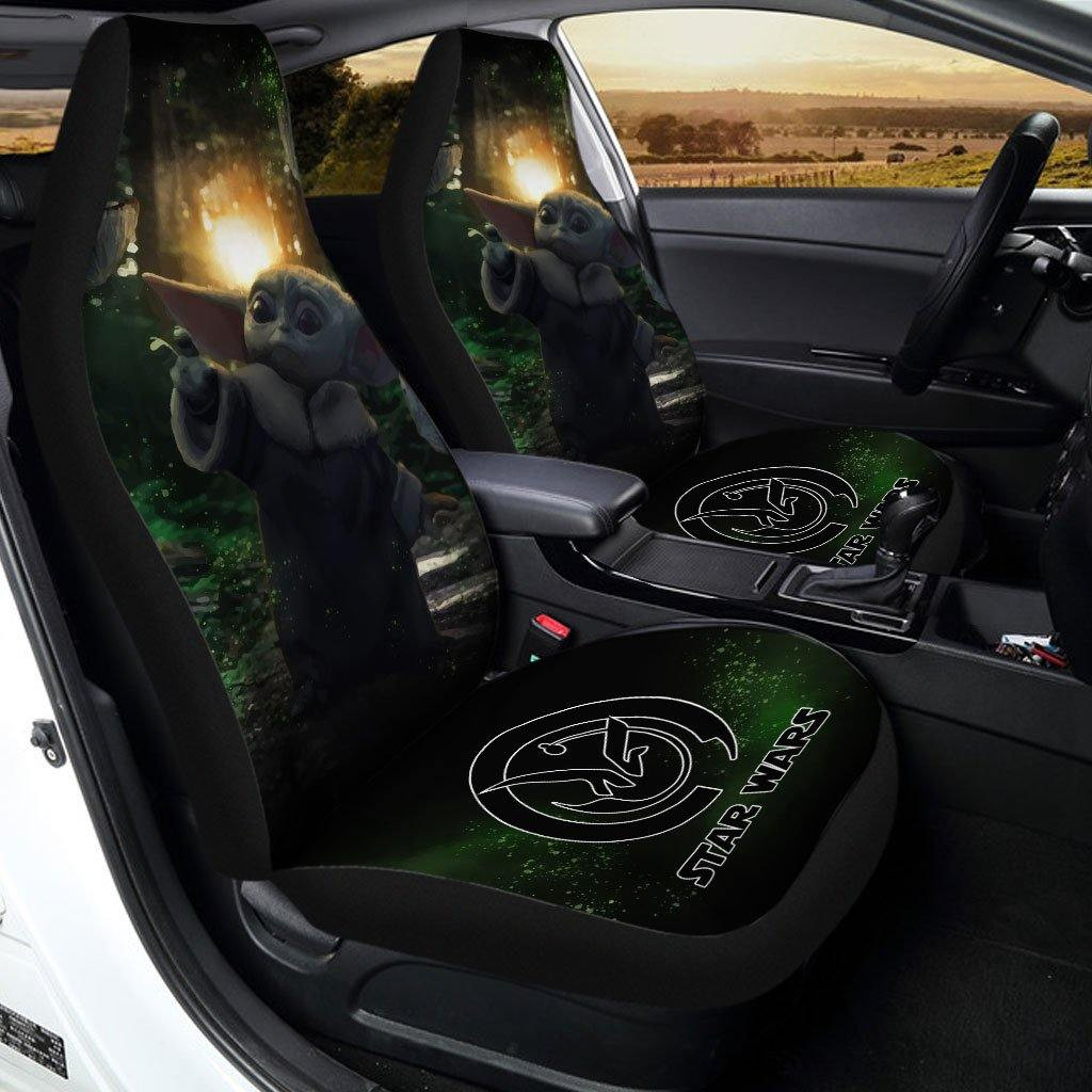Baby Yoda Art Car Seat Covers The Mandalorian Movies