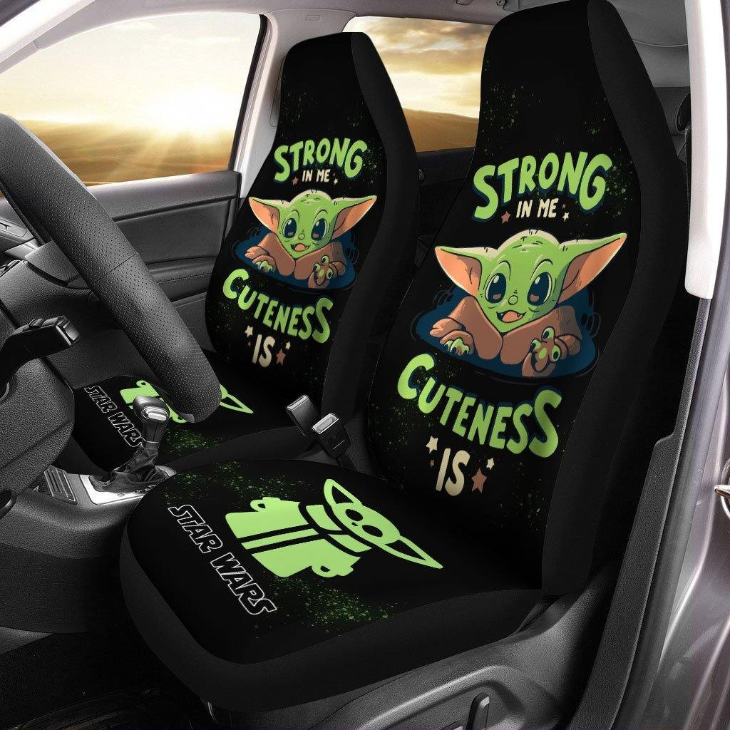 Cute Baby Yoda Car Seat Covers For Star Wars Mandalorian