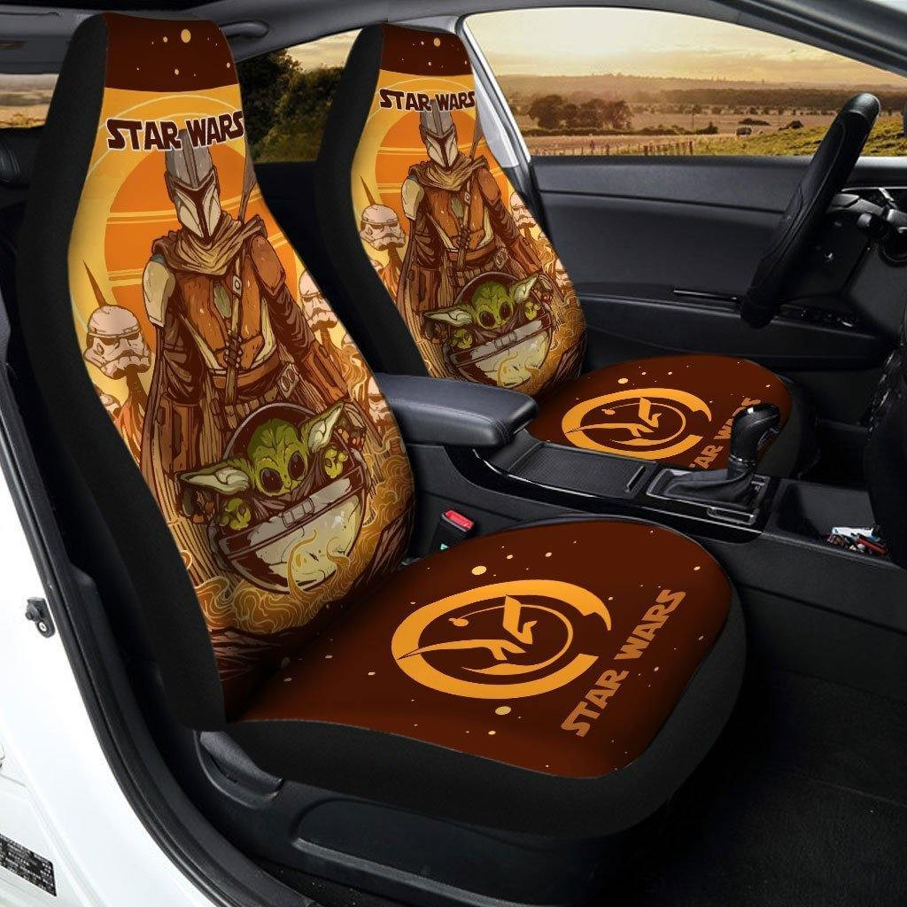 Baby Yoda Star Wars Car Seat Covers