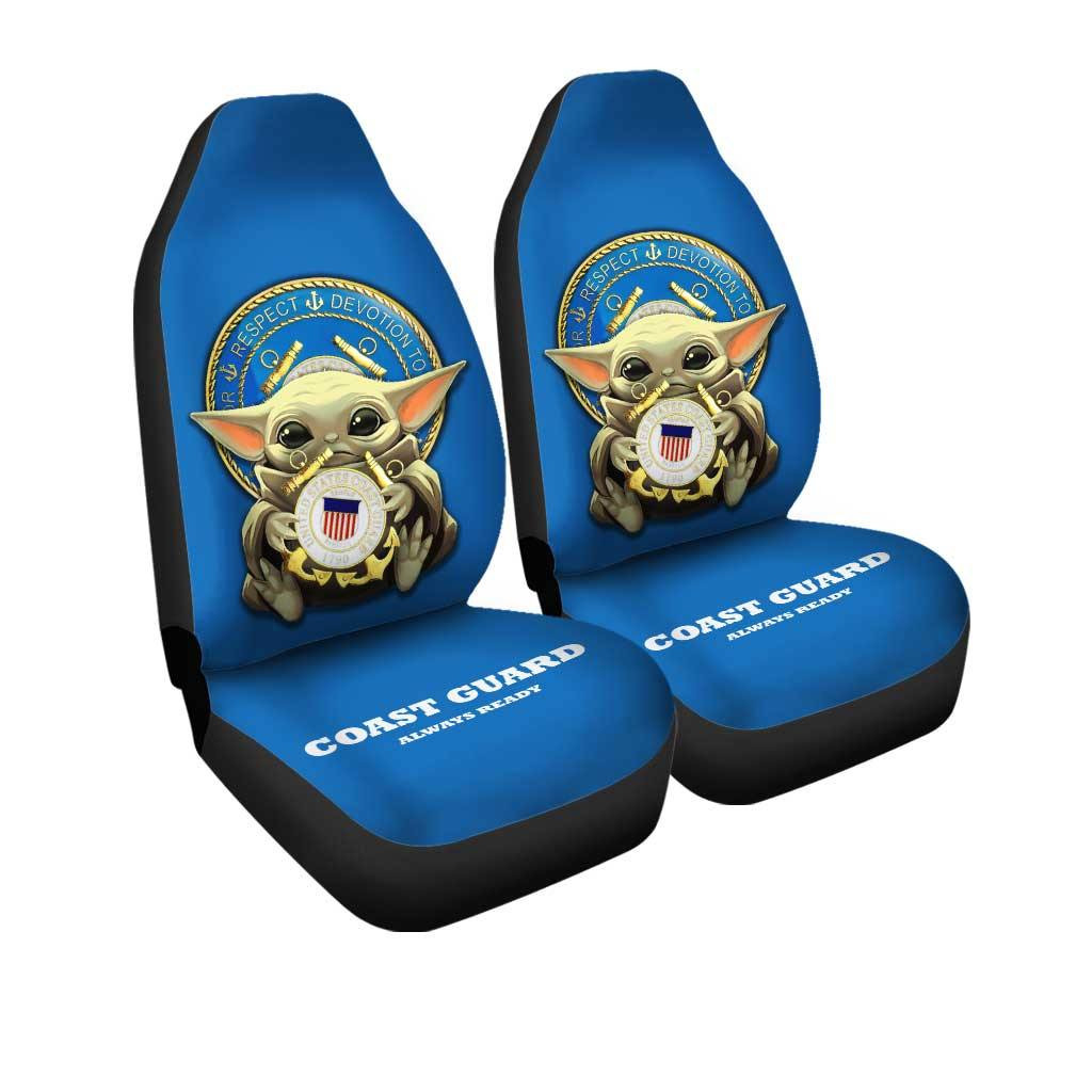 Baby Yoda USCG Car Seat Covers U.S Coast Guard