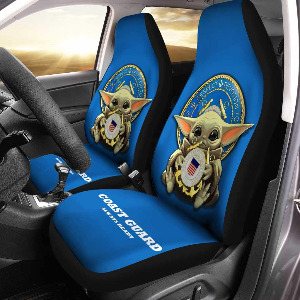 Baby Yoda USCG Car Seat Covers U.S Coast Guard