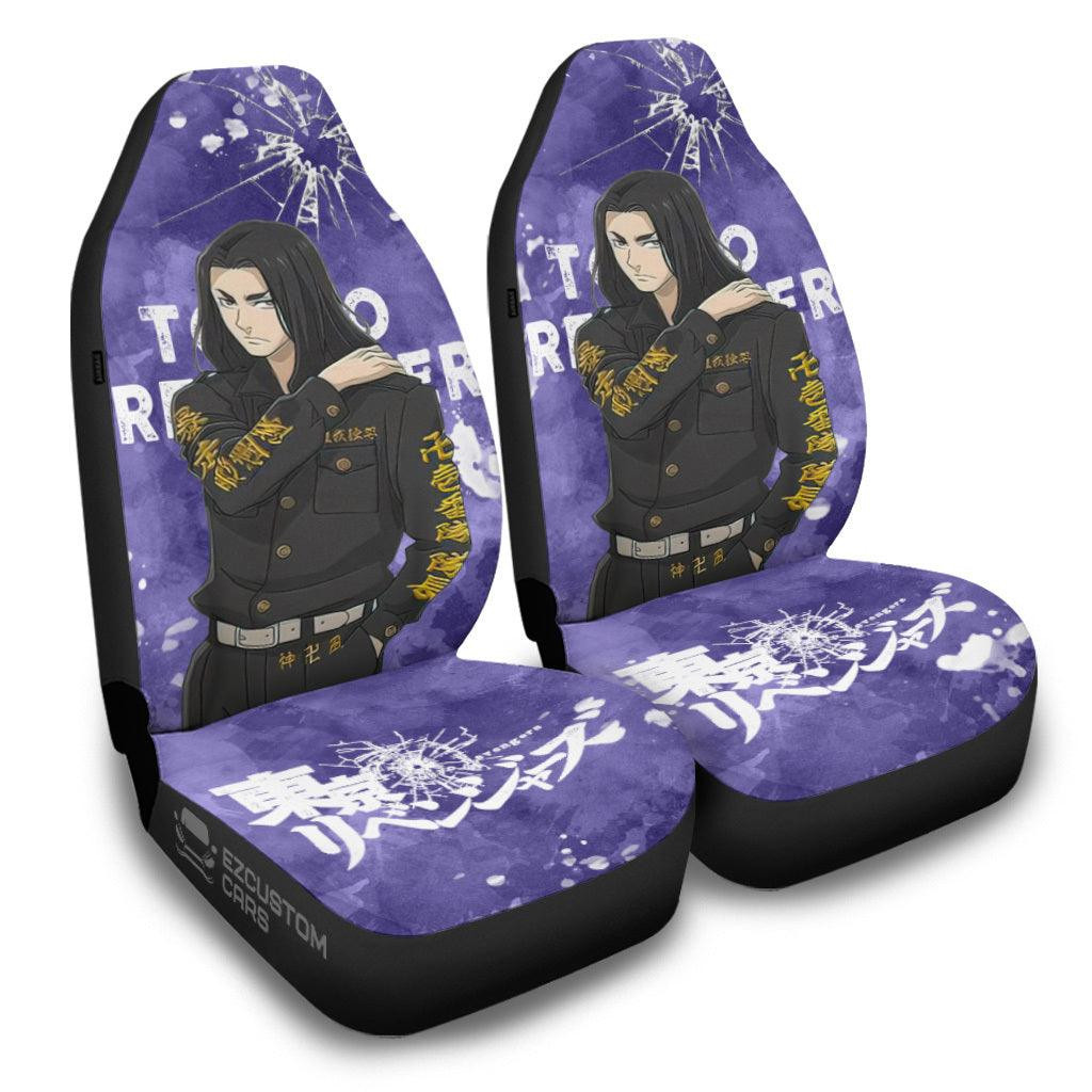 Baji Car Seat Covers Custom Anime Tokyo Revengers Car Accessories