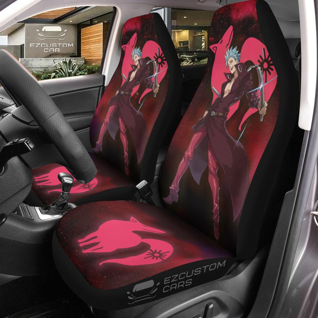 King Seven Deadly Sins Car Seat Covers Anime Car Decor