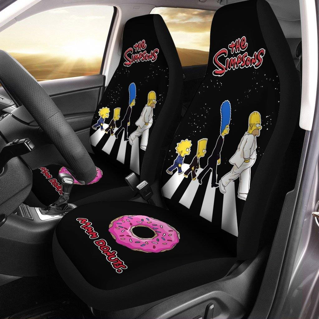 Beatles The Simpson Car Seat Covers
