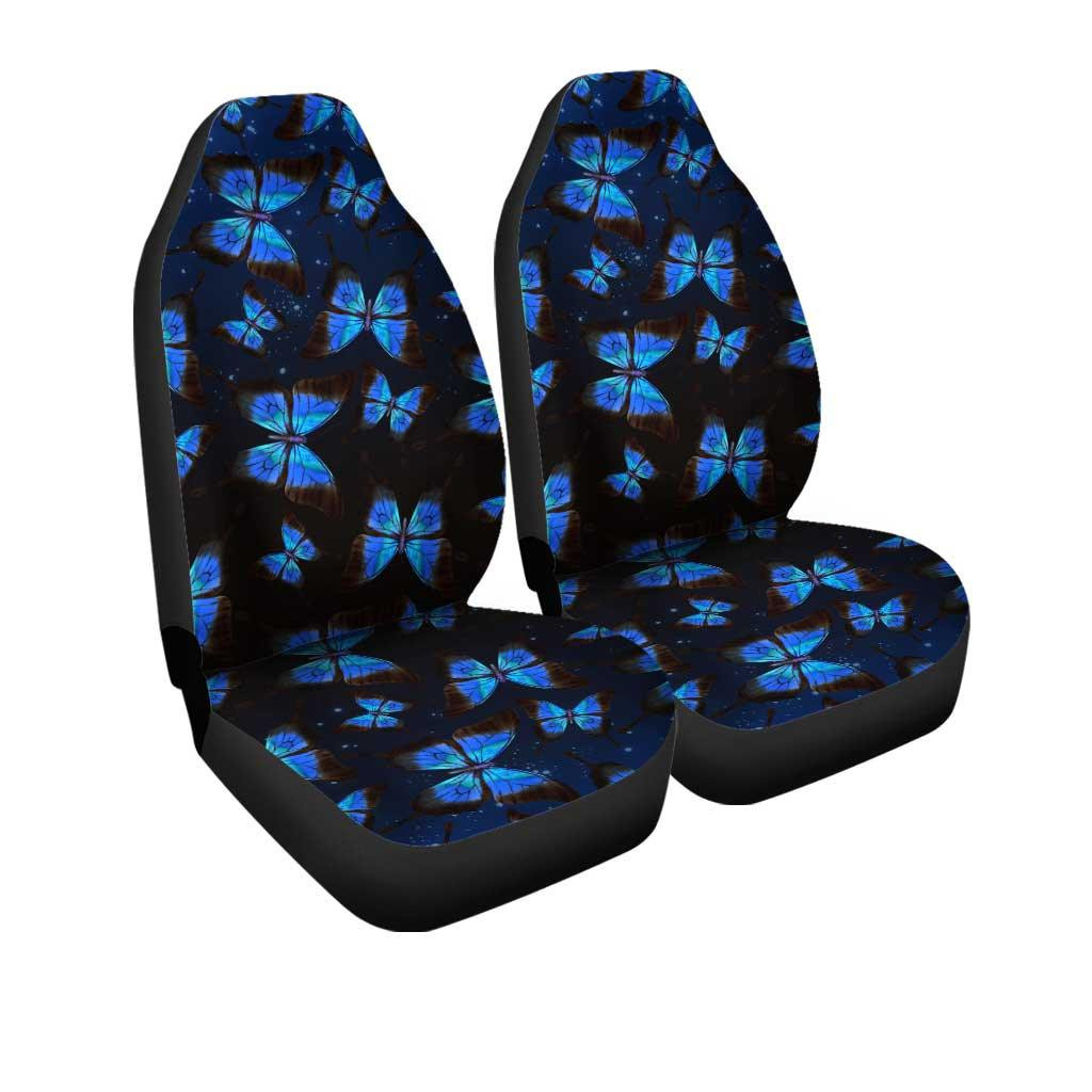 Blue butterfly Pattern Car Seat Covers Custom