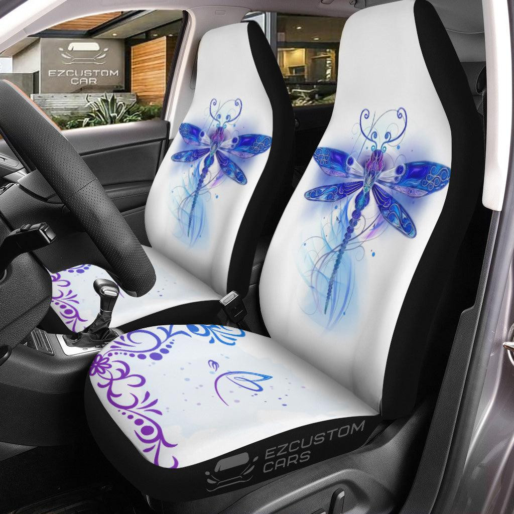 Blue Dragonfly Car Seat Covers Custom Dragonfly Car Accessories