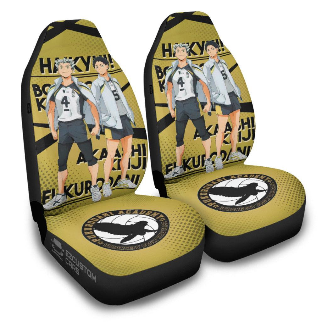 Bokuto And Keiji Akaashi Haikyuu Anime Car Seat Covers