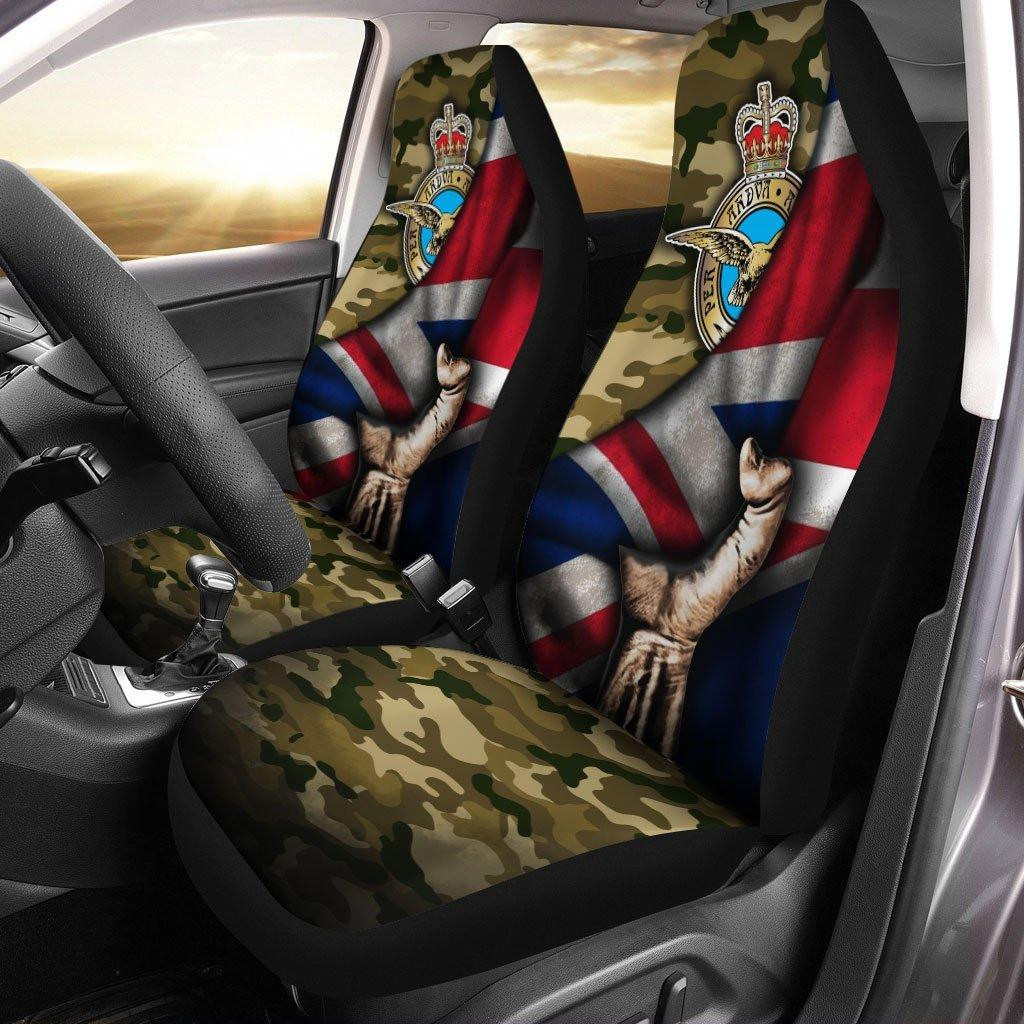 British Royal Navy Behind Flag Car Seat Covers Custom