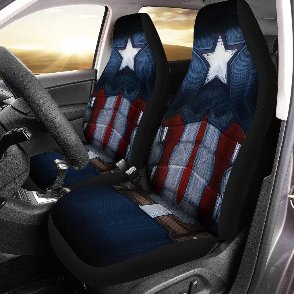 Captain American In Me Custom Car Seat Covers