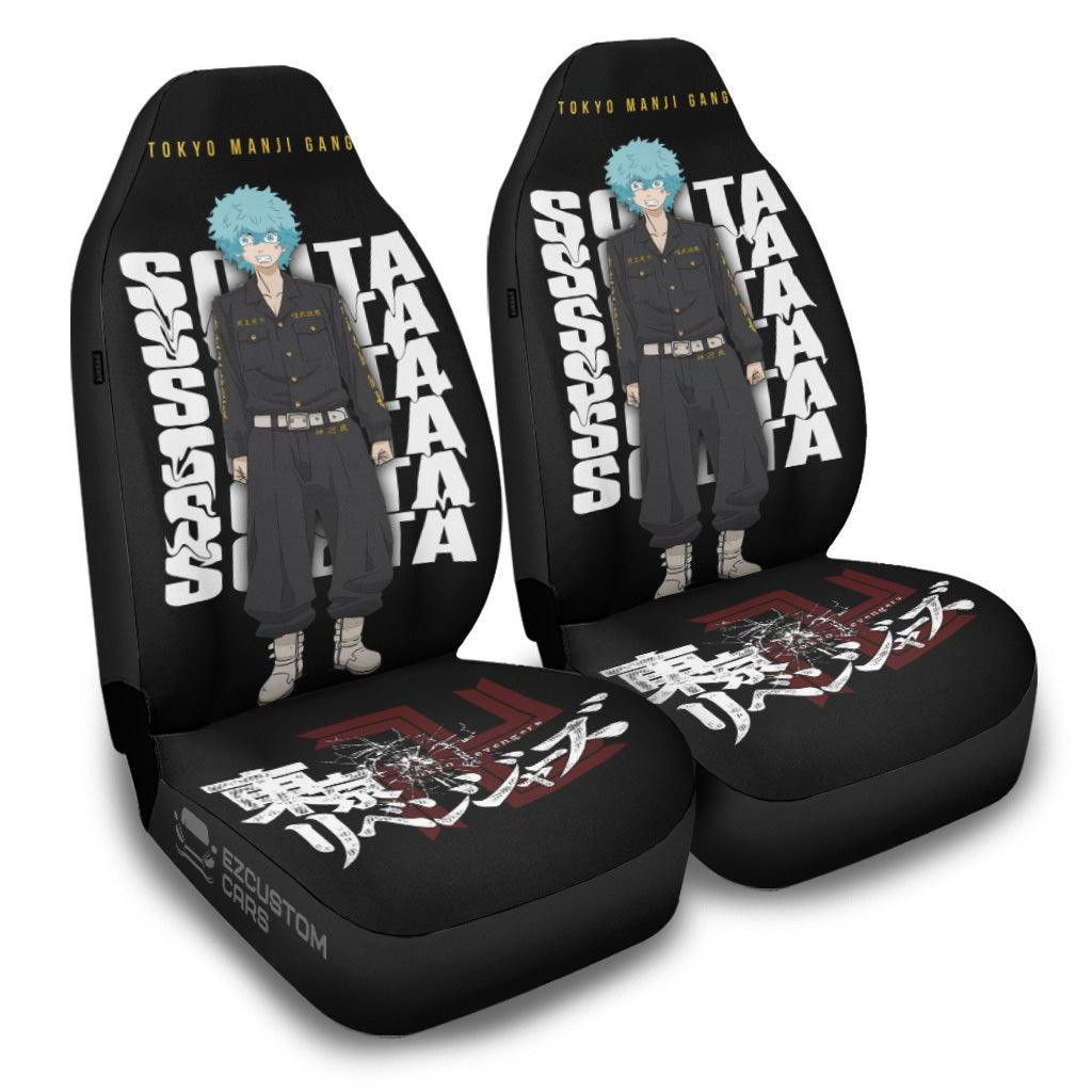 Car Seat Covers Custom Anime Manji Gang Tokyo Revengers Car Accessories