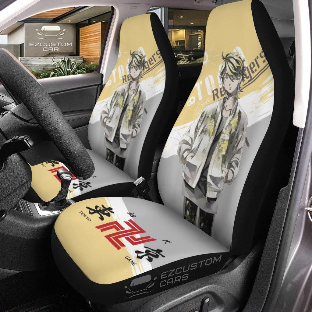 Kazutora Car Seat Covers Custom Anime Tokyo Revengers Car Accessories