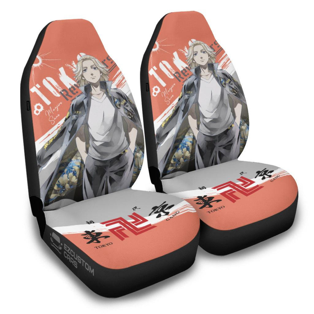 Car Seat Covers Manjiro Sano Custom Anime Tokyo Revengers Car Accessories