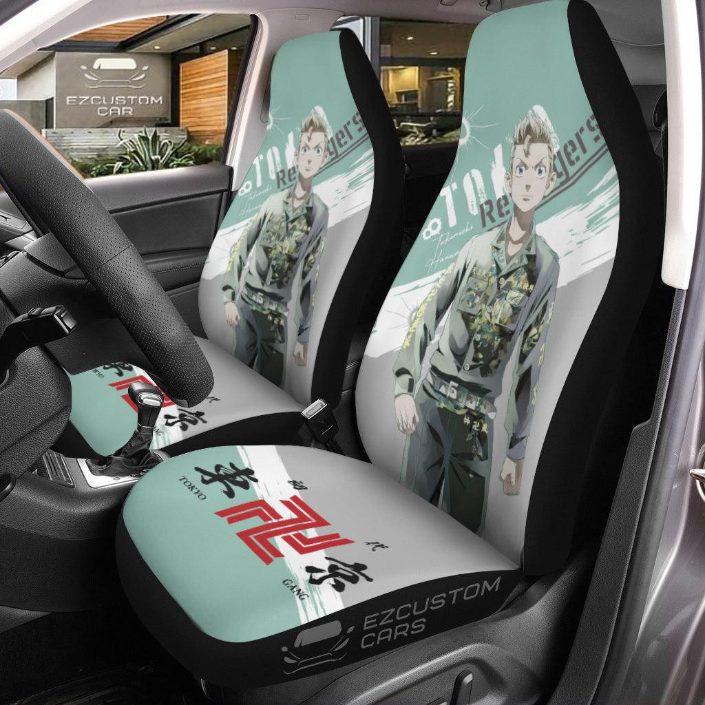 Take Michi Car Seat Covers Custom Anime Tokyo Revengers Car Accessories