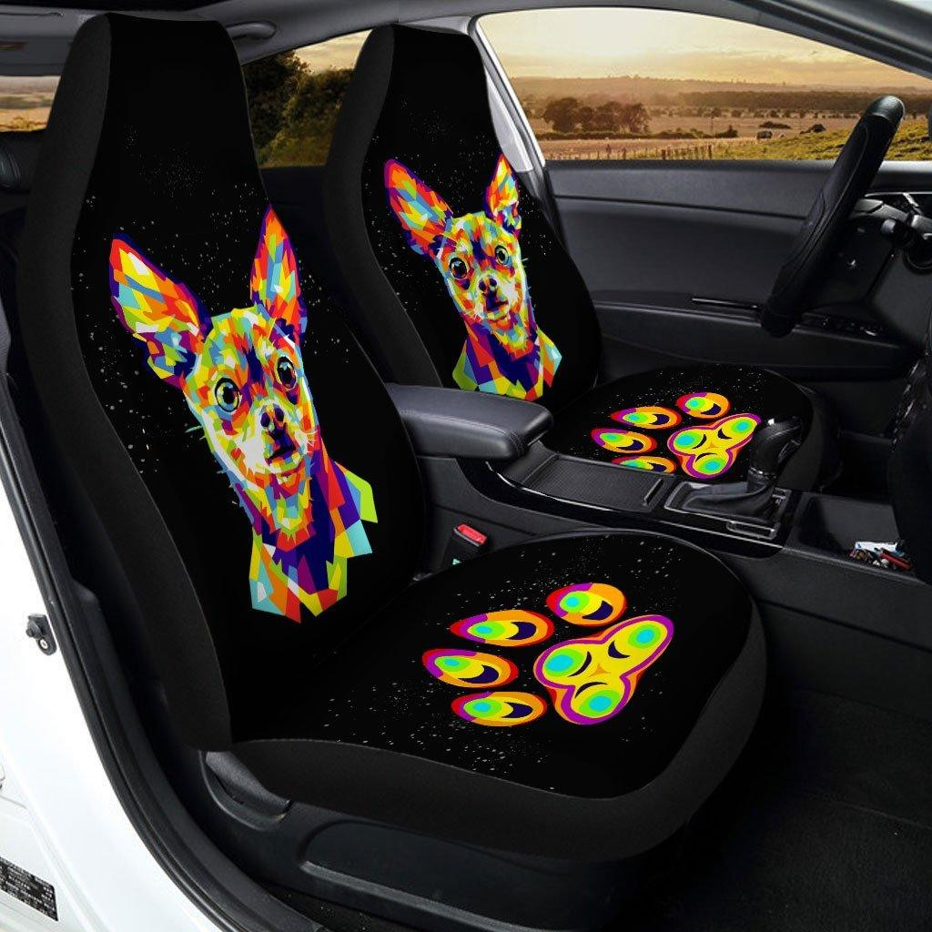 Chihuahua Abstract Custom Car Seat Covers
