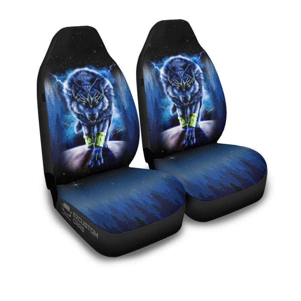 Cold Wolf Car Seat Covers Custom Animal Car Accessories