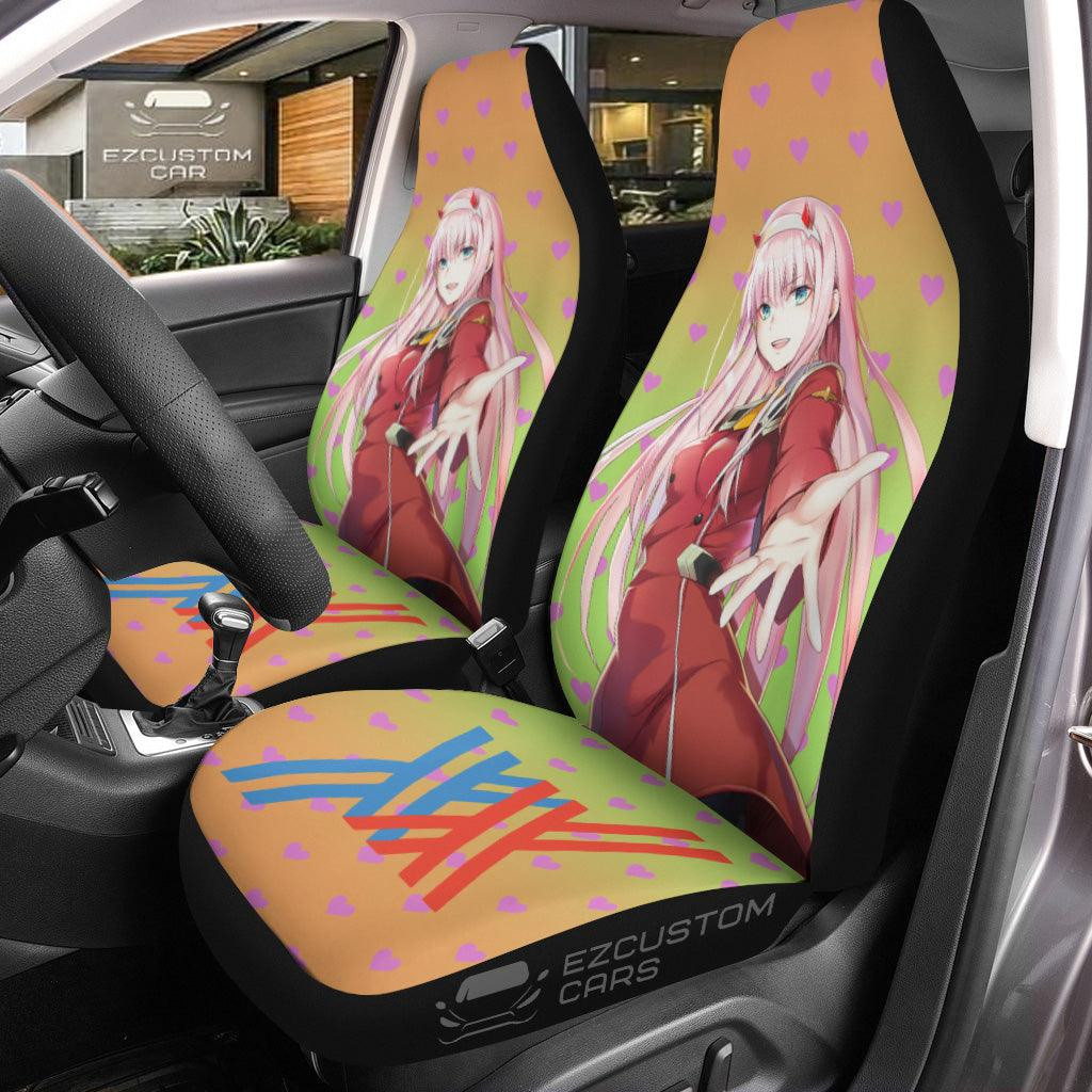 Darling In The Franxx Zero Two Car Seat Covers Custom Anime car Gift Accessories