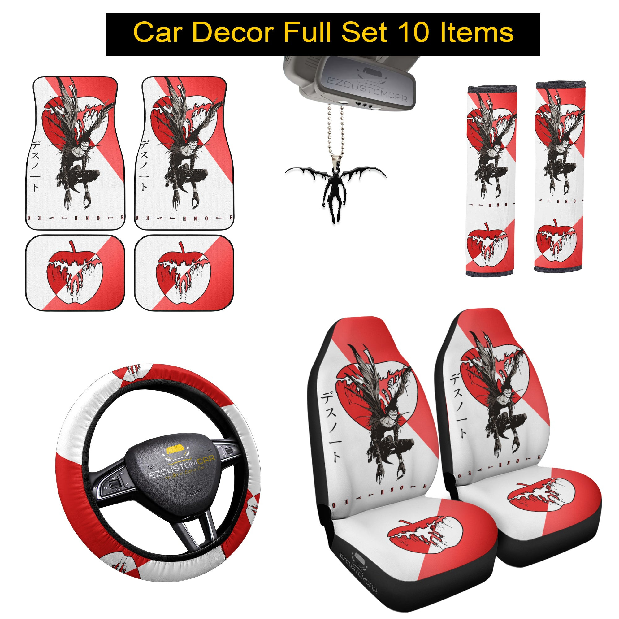Death Note Ryuk Car Bundle Pack Accessories