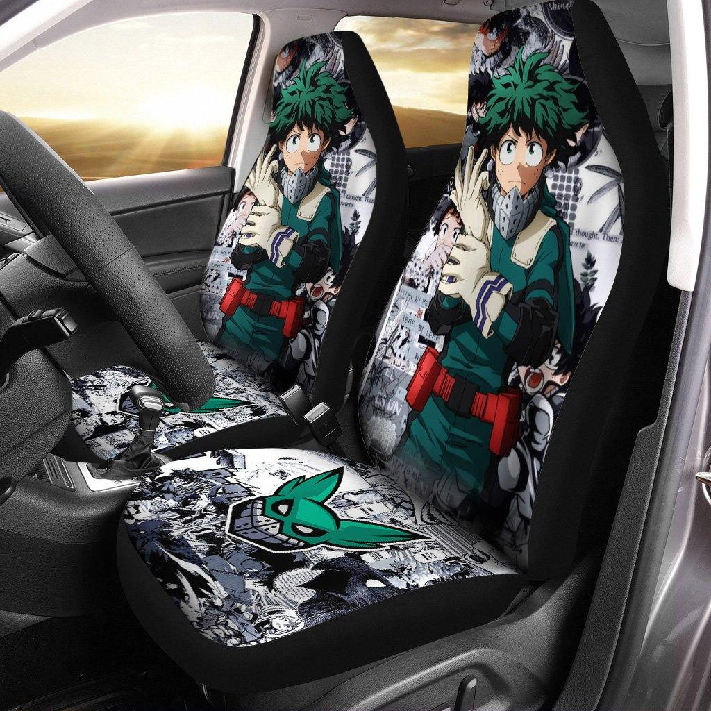 Deku Manga Cool Car Seat Covers Anime My Hero Academia