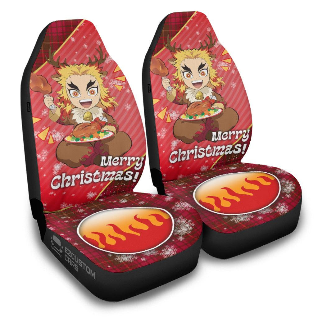 Demon Slayer Anime Car Seat Covers Kyojuro Rengoku Christmas