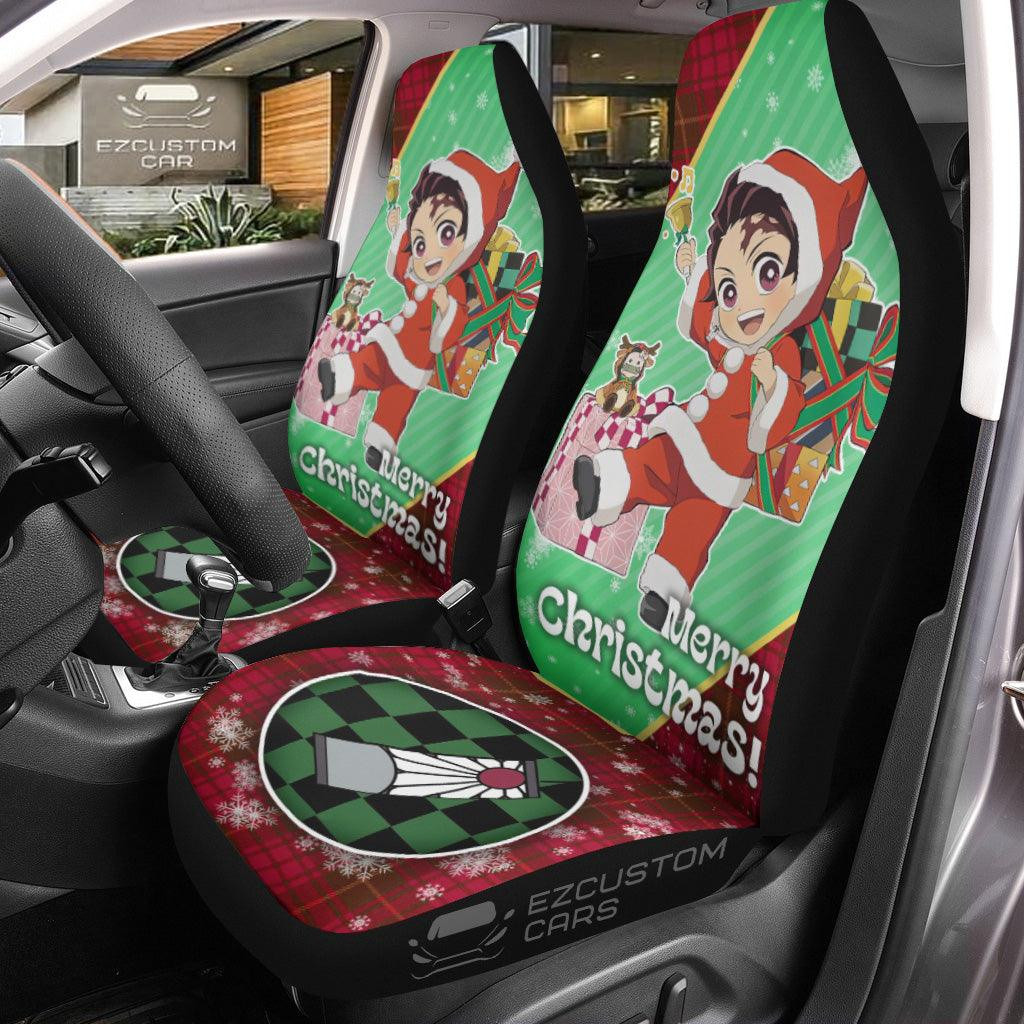 Demon Slayer Anime Car Seat Covers Tanjiro Kamado Christmas Demon Slayer Anime Car Seat Covers Tanjiro Kamado Christmas