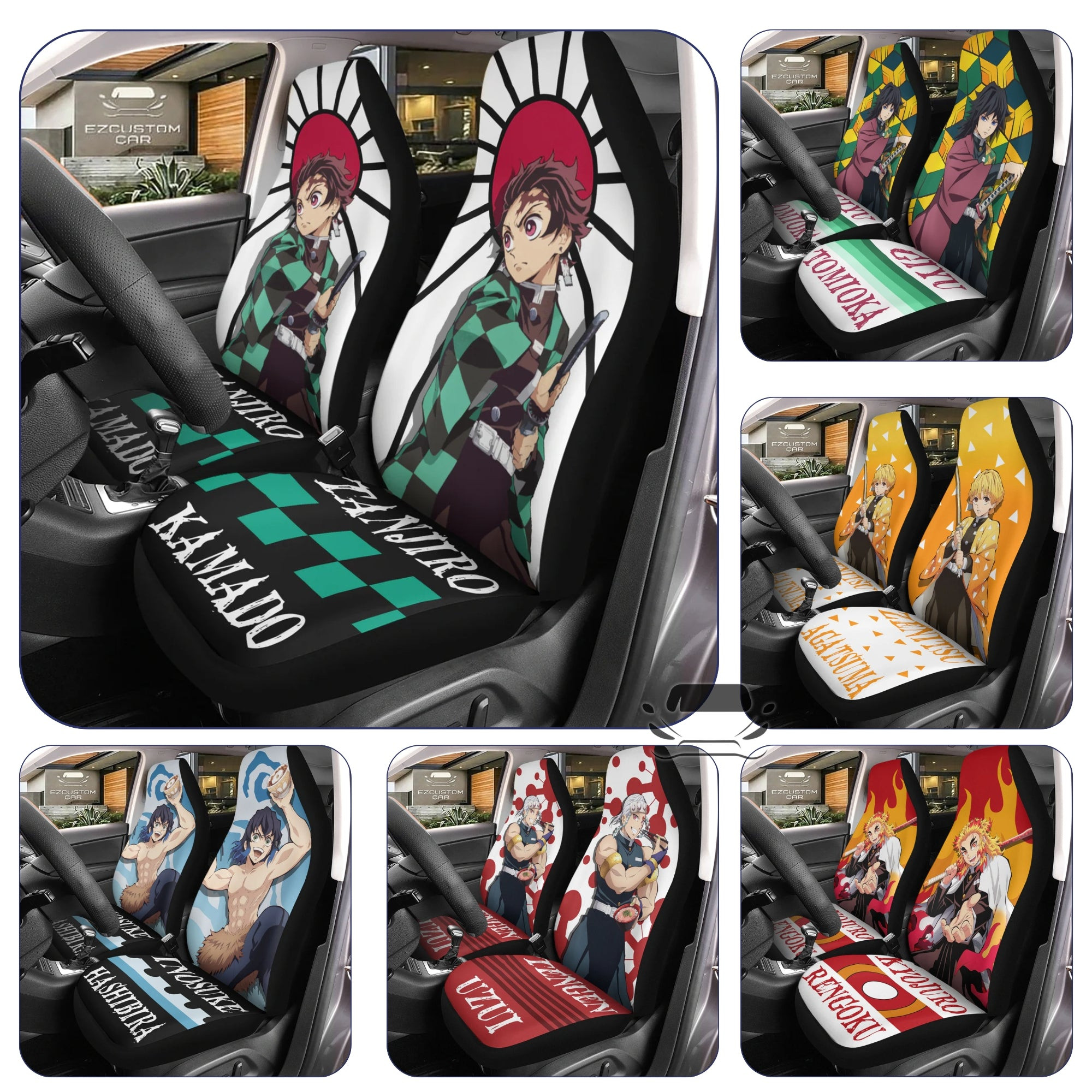 Demon Slayer Car Seat Covers – Embrace the Spirit of Kimetsu no Yaiba