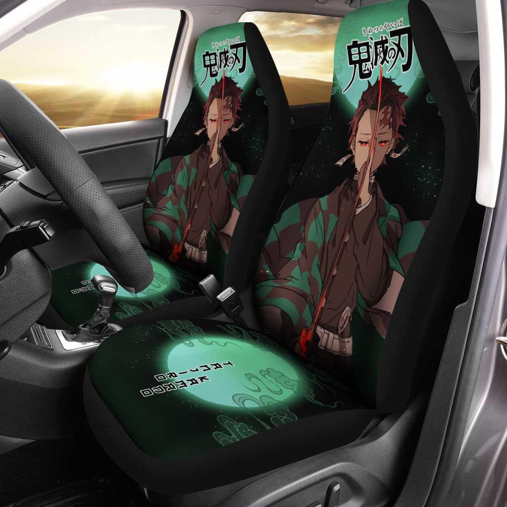 Demon Slayers Car Seat Covers  Tanjiro Kamado Pattern Kinometsu no Yaiba