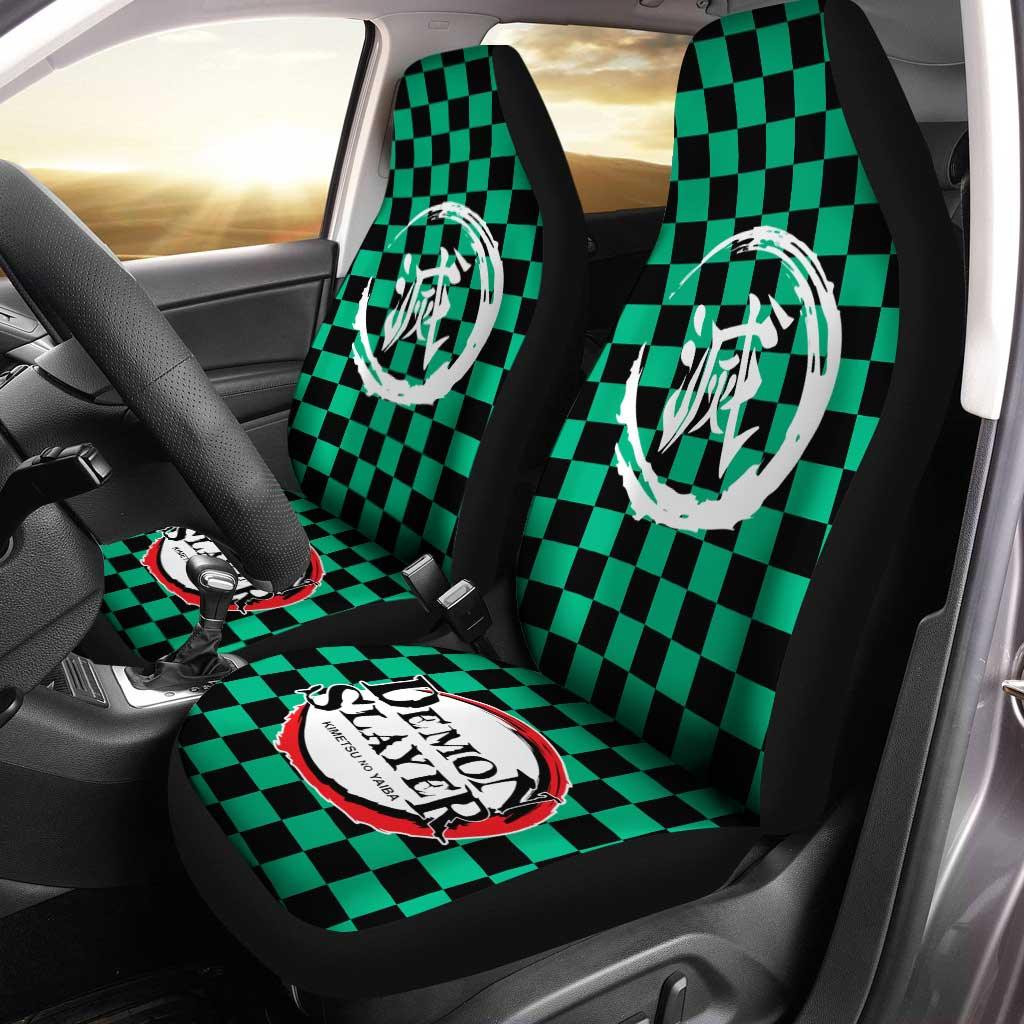 Demon Slayers Car Seat Covers  Tanjiro Kamado Pattern Kinometsu no Yaiba