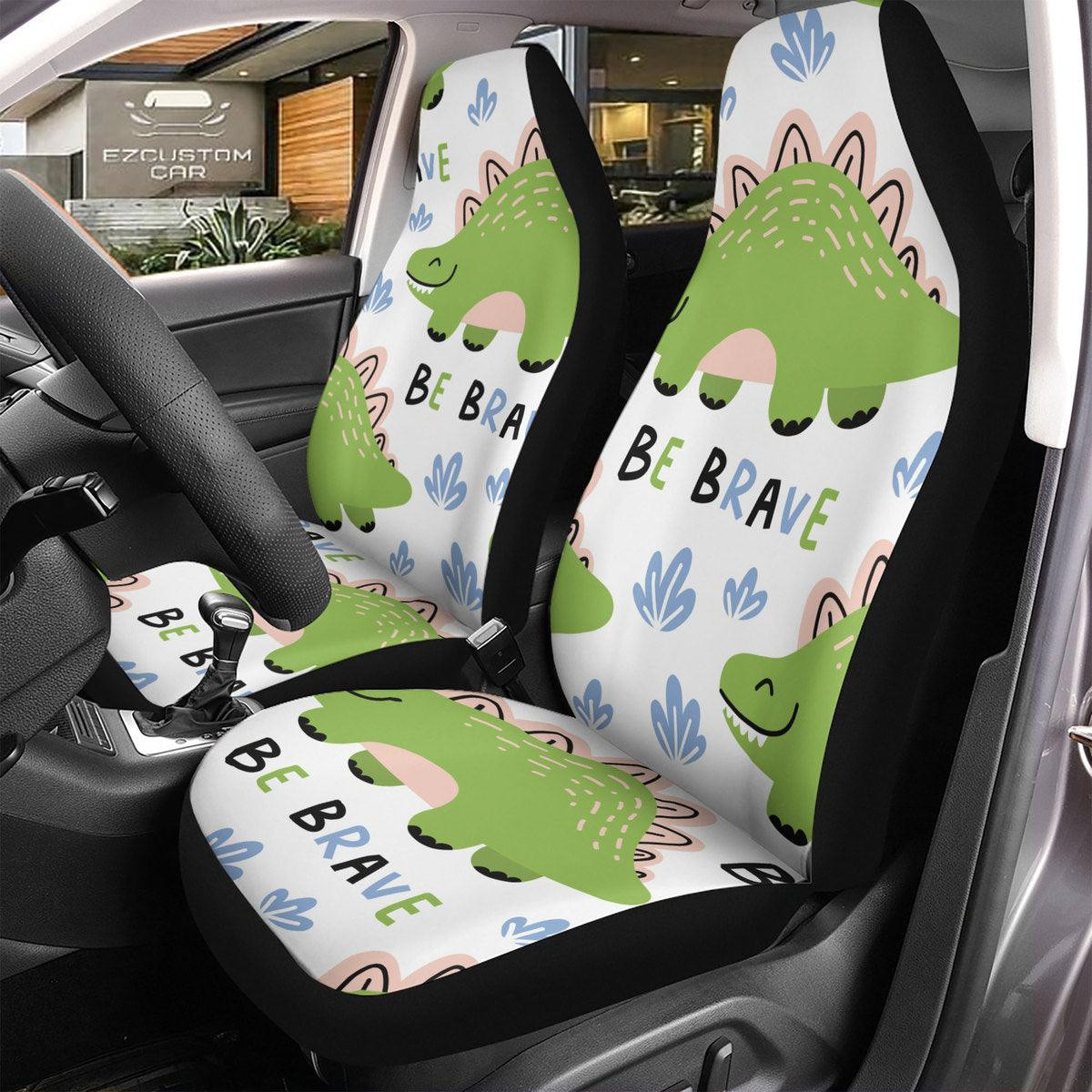 Dinosaur Car Seat Covers Custom Cute Stegosaurus Car Accessories Dinosaur Car Seat Covers Custom Cute Stegosaurus Car Accessories
