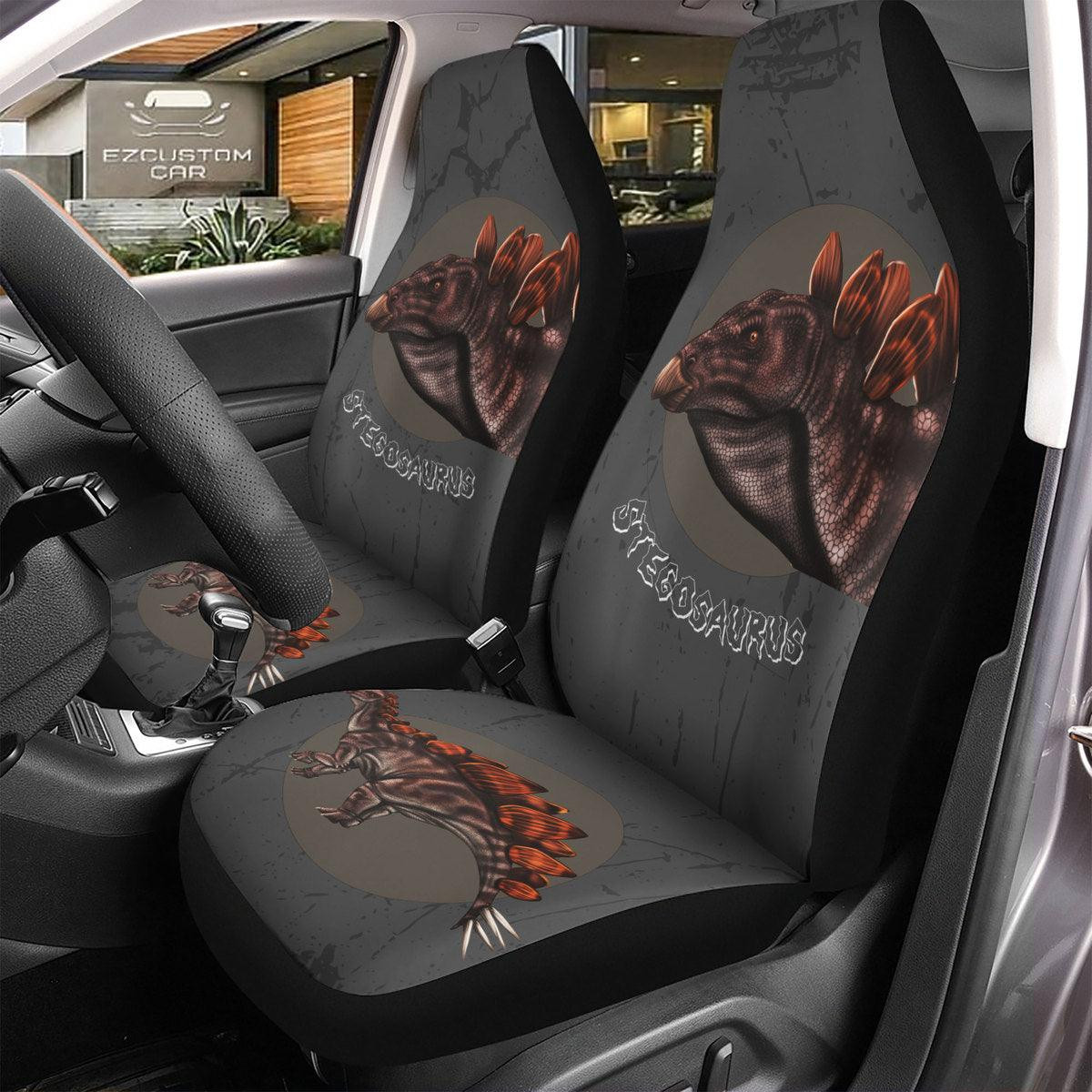 Stegosaurus Dinosaur Seat Belt Covers