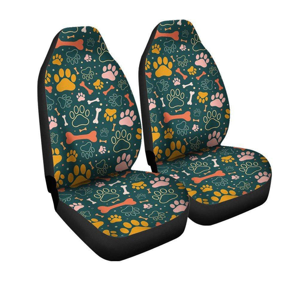 Dog Paw Pattern Car Seat Covers