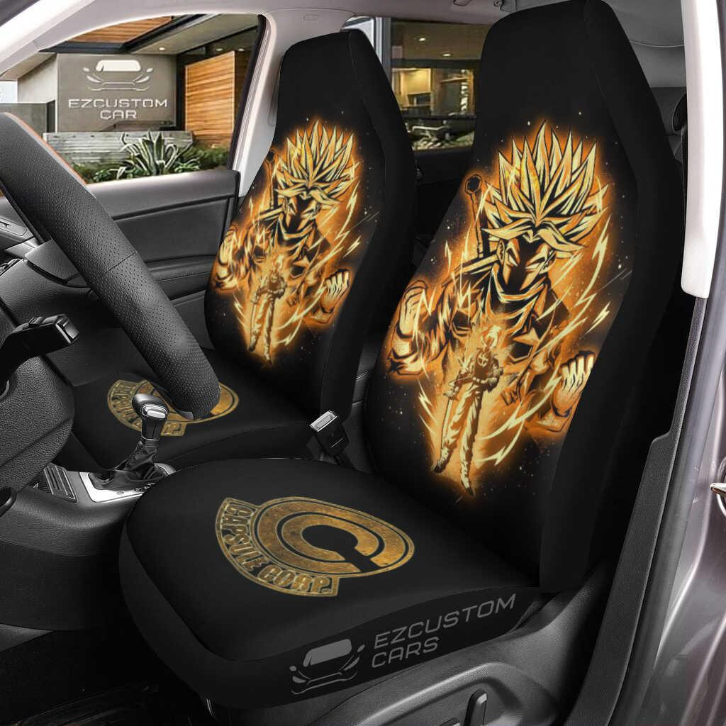 Dragon Ball Z Anime Seat Belt Covers Anime Car Accessories Golden Trunks