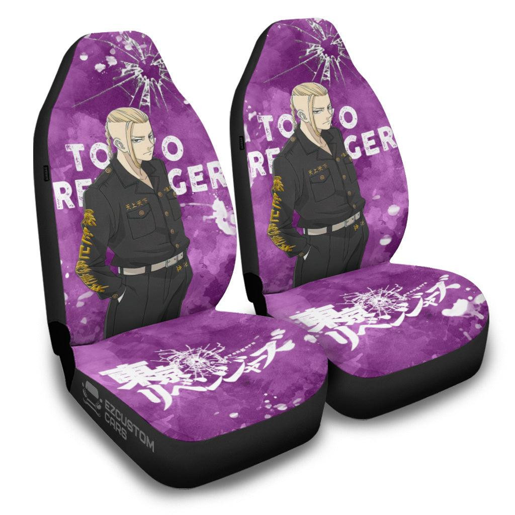 Draken Car Seat Covers Custom Anime Tokyo Revengers Car Accessories
