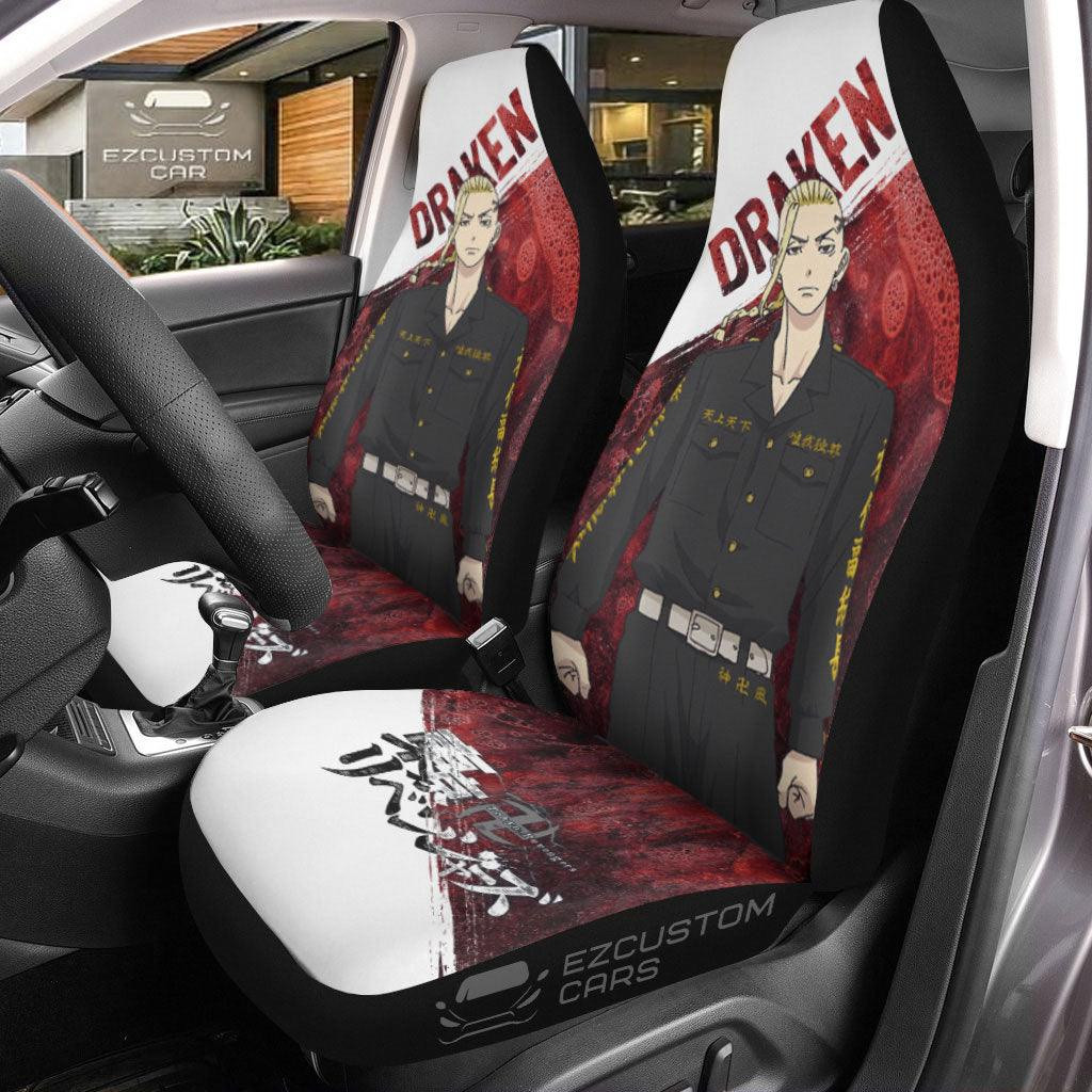 Draken Car Seat Covers Custom Anime Tokyo Revengers Car Accessories