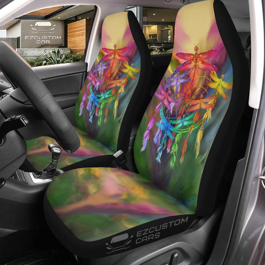 Dream Catcher Dragonfly Car Seat Covers Custom Dragonfly Car Accessories
