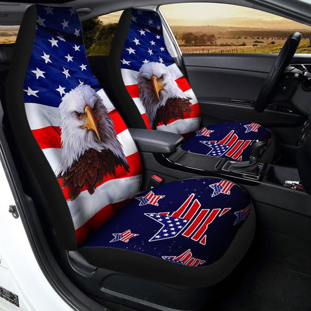 Eagle American Flag Custom Car Seat Covers