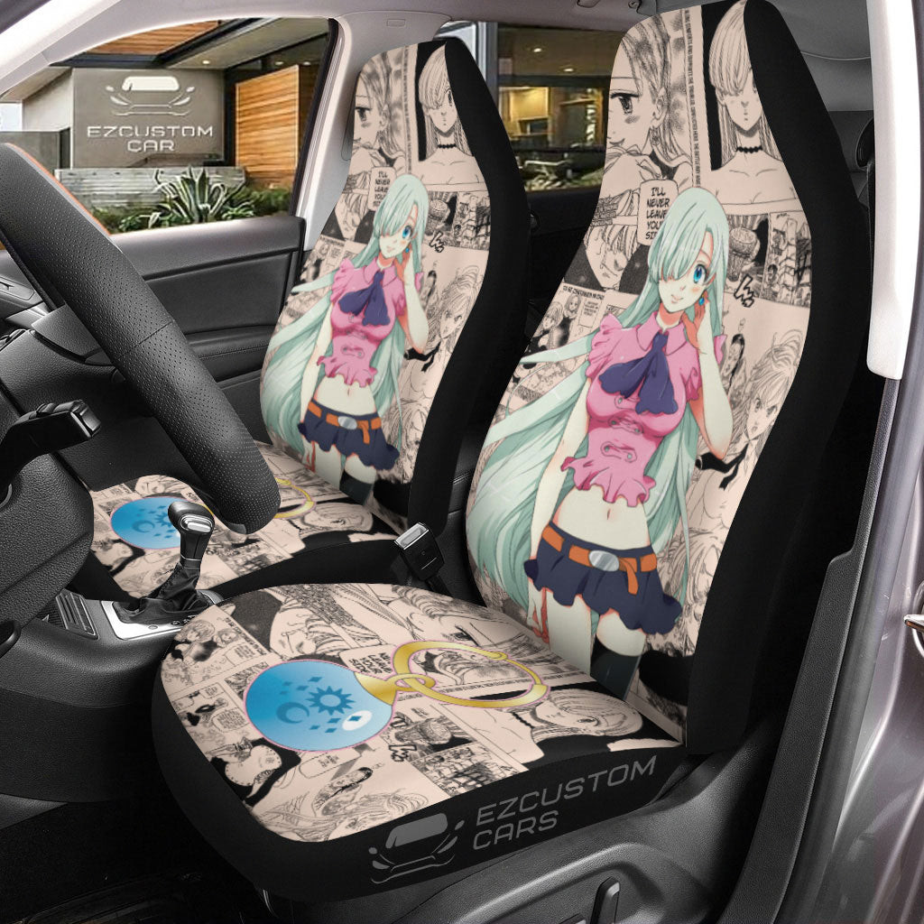 Elizabeth Liones Car Seat Covers Seven Deadly Sins