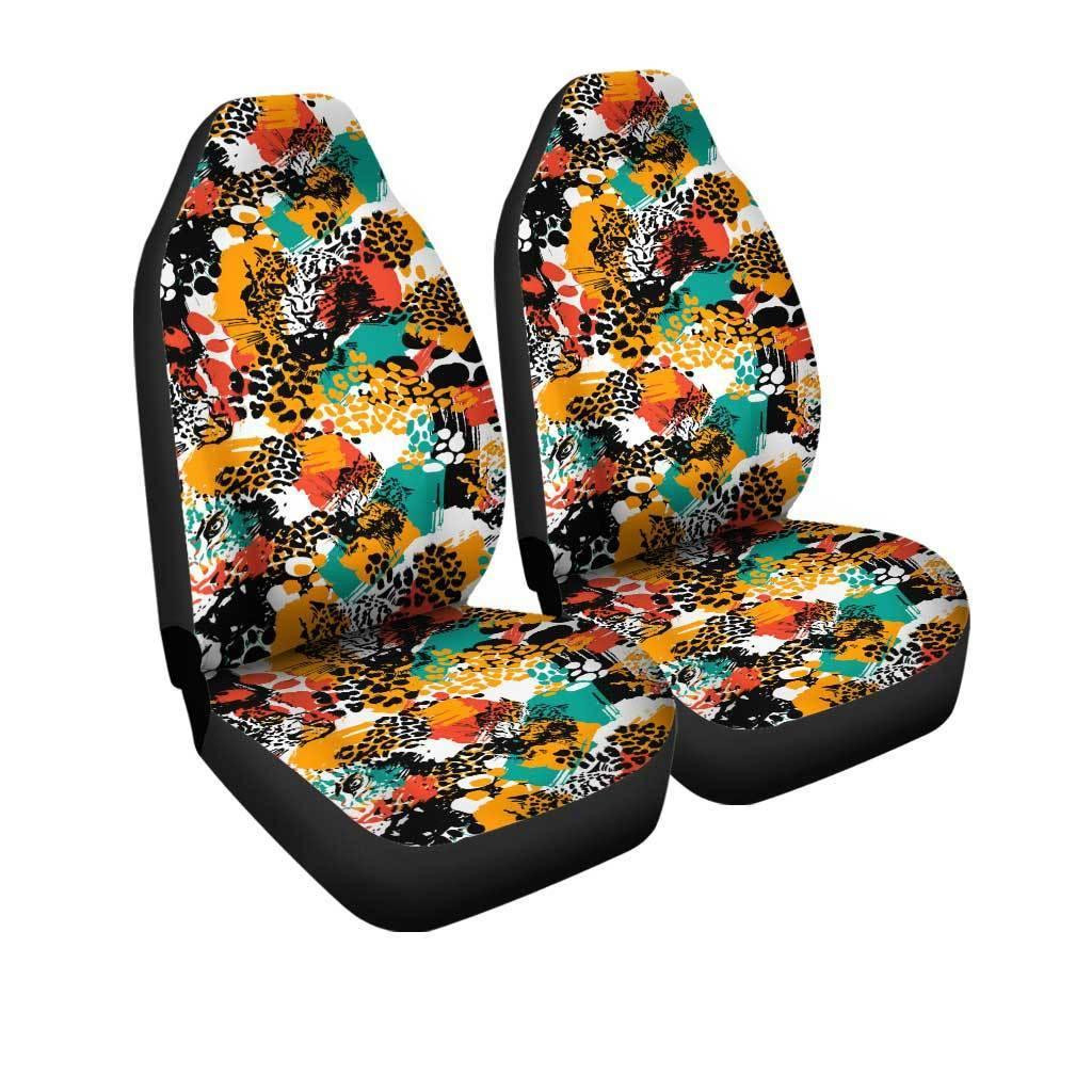 Exotic Leopard Big Cat Car Seat Covers