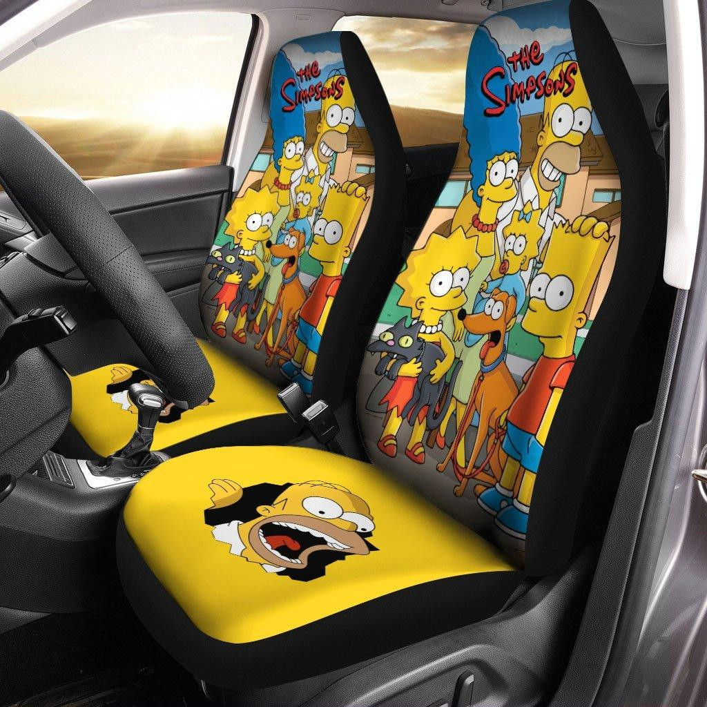 Familia The Simpson Comic Car Seat Covers