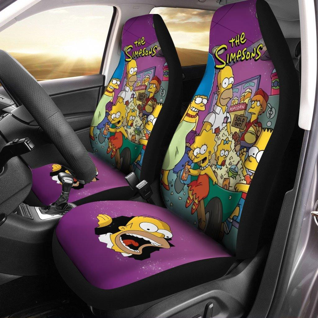 Familia The Simpson Popcorn Car Seat Covers