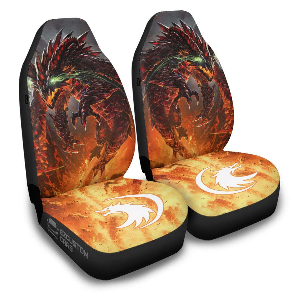 Fire Dragon Car Seat Covers Custom Dragon Car Accessories