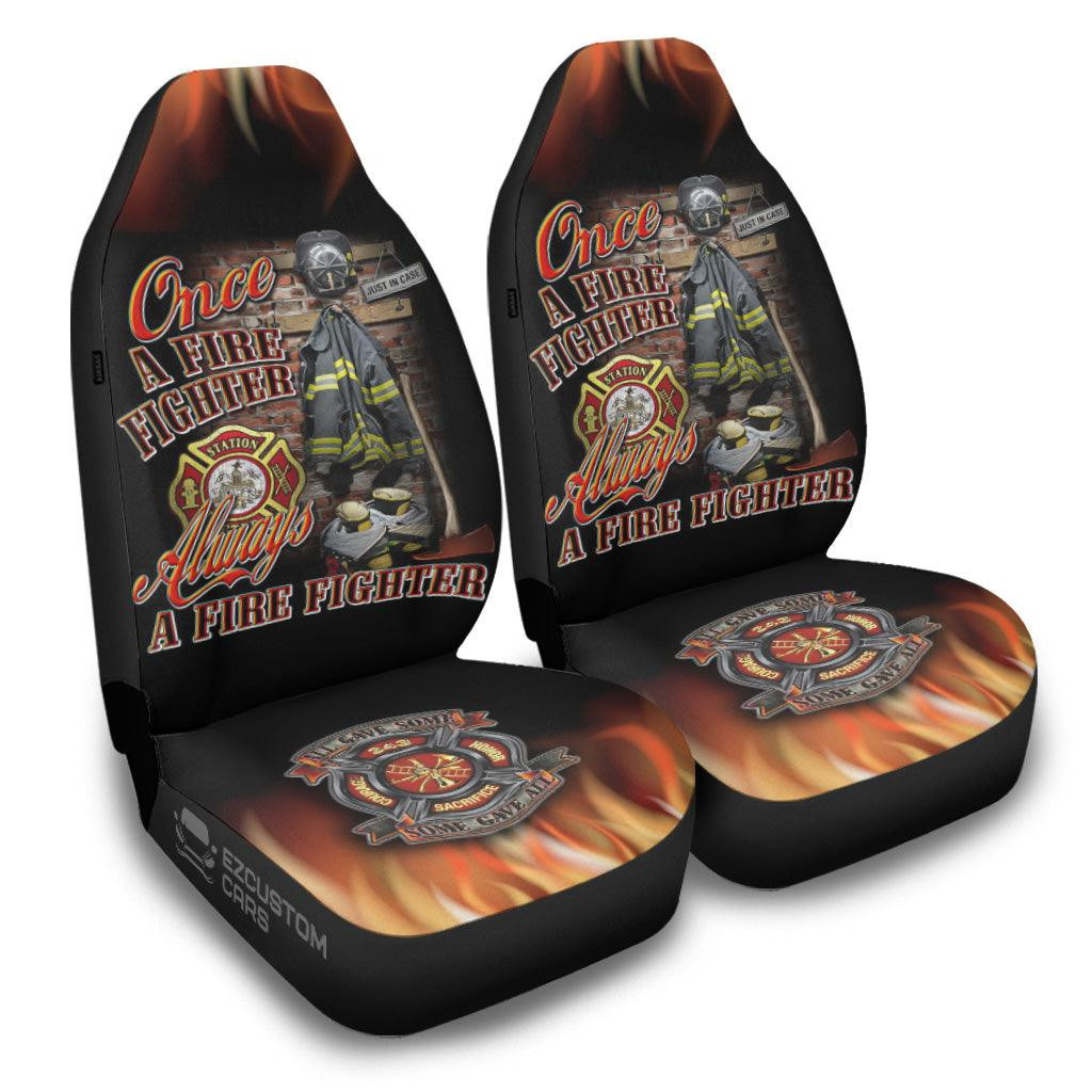Firefighter Car Accessories Custom Car Seat Cover Once A Firefighter Always A Firefighter