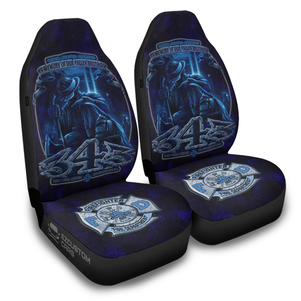 Firefighter Car Seat Covers Firefighter 343 Never Forgotten